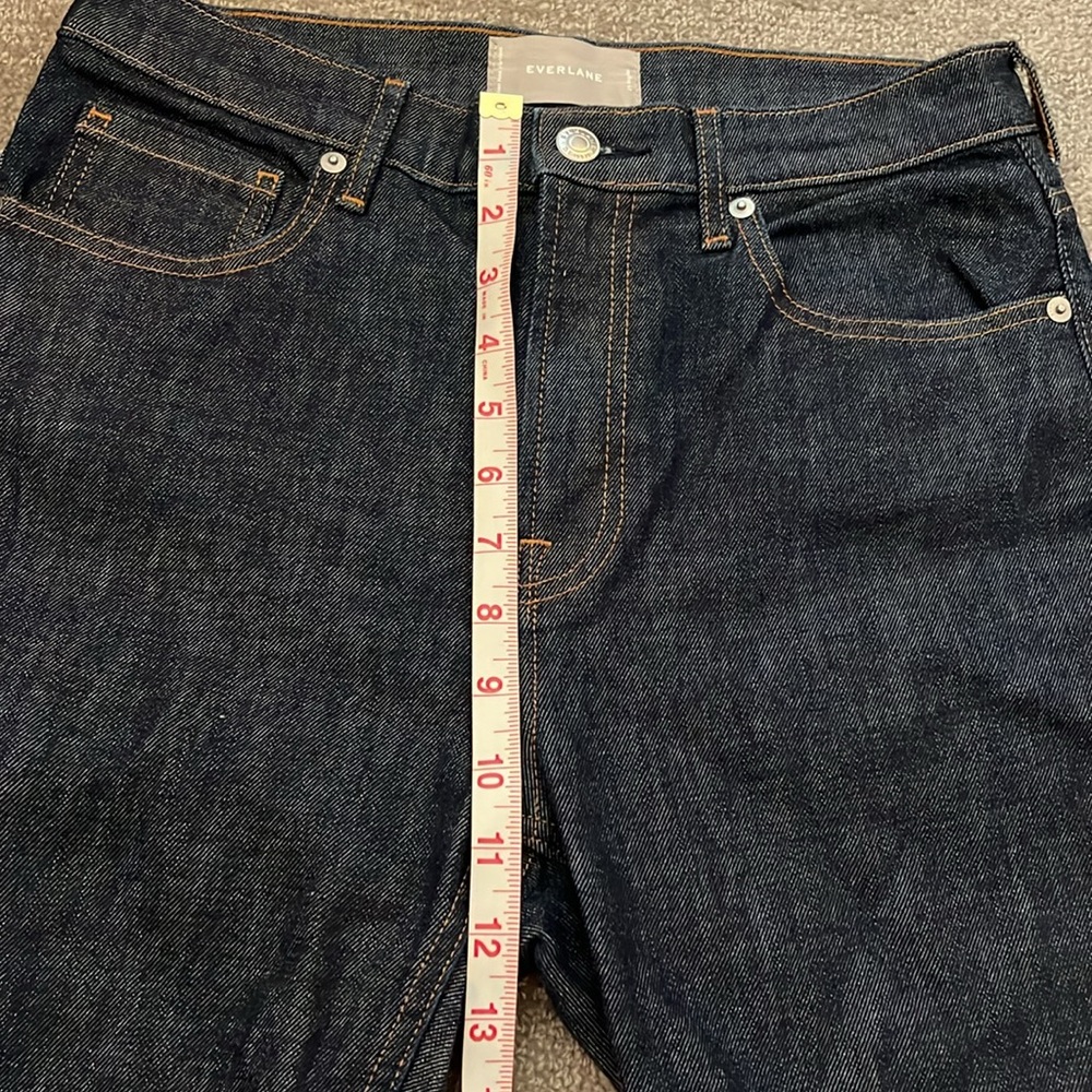 Everlane High Rise Dark Wash Denim Jeans Size 29 - Picture 4 of 8